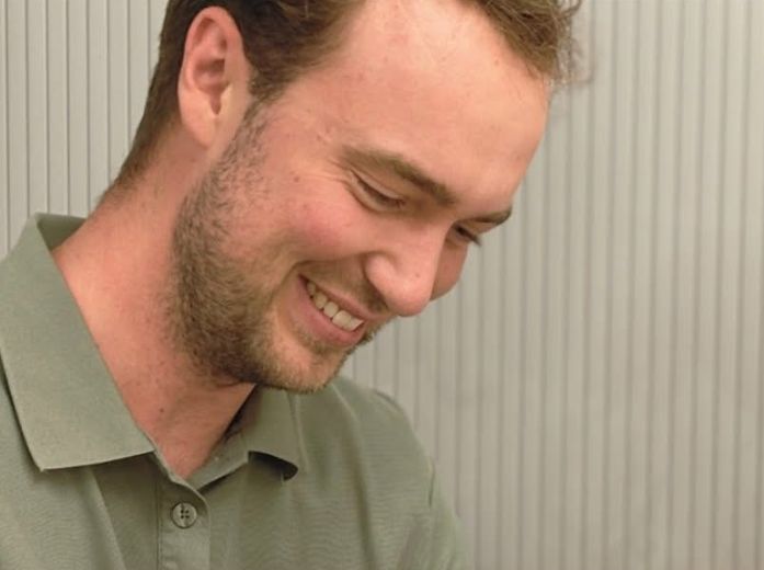 One of our dental technicians at work in the lab